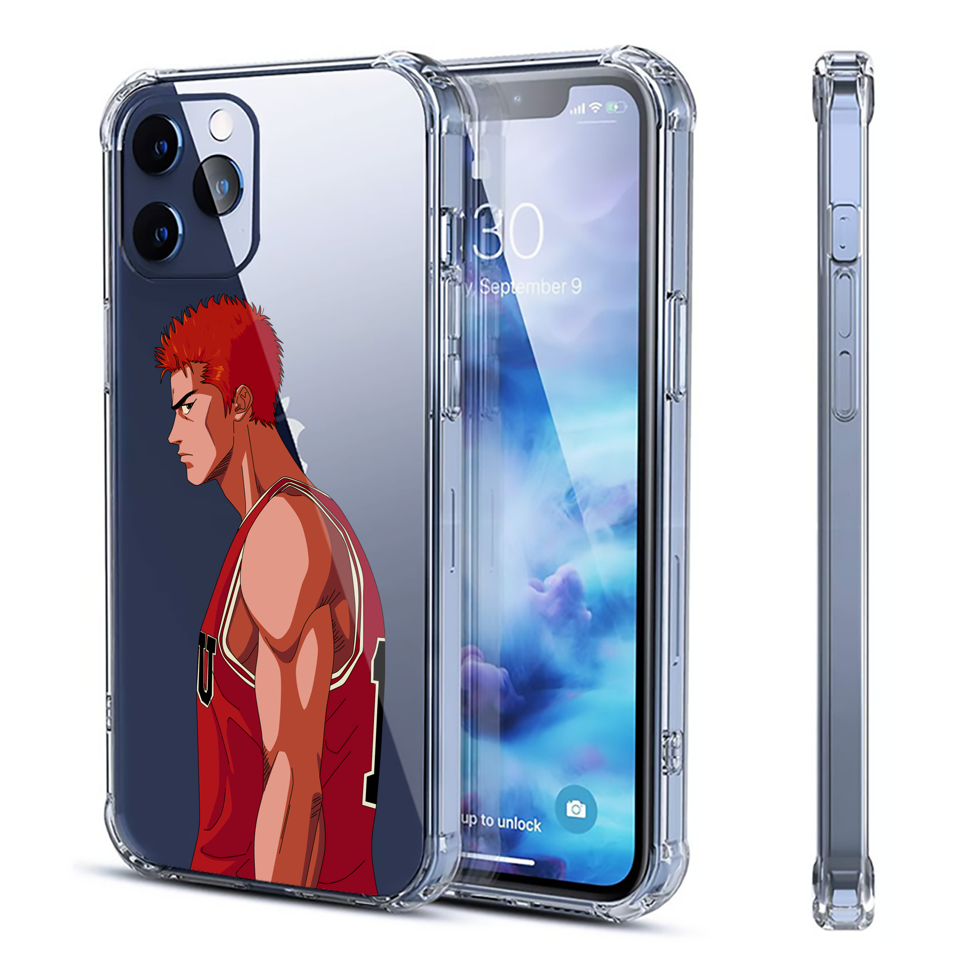 （画像用） SLAM DUNK／スラムダンク 【iPhone 12シリーズ対応】透明スマホケース（クリアソフトケース）